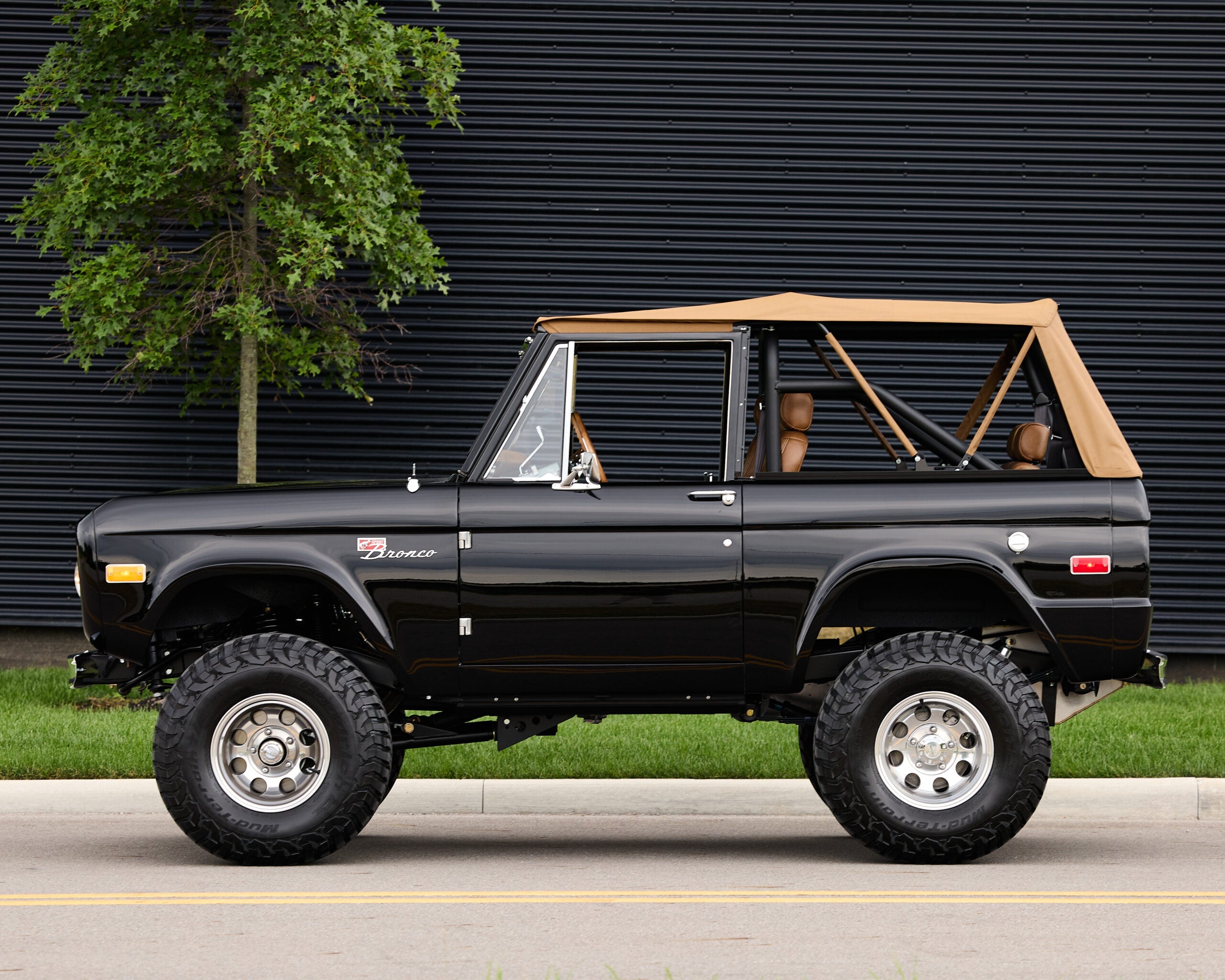 Black Whiskey Leather Bronco by Classic Ford Broncos