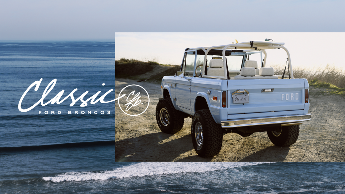 Custom Bronco on the California Coastline