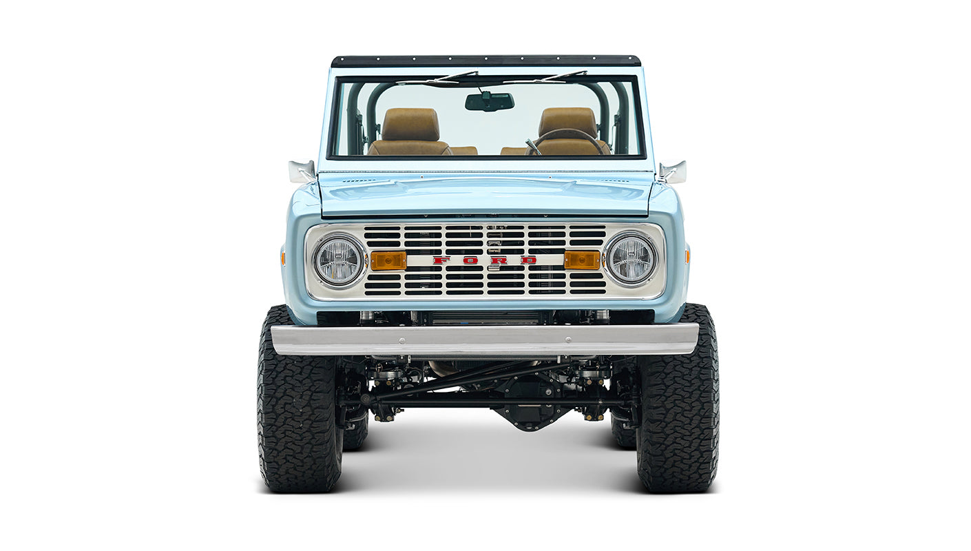 Classic Ford Bronco engine bay