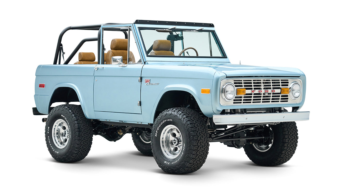 Classic Ford Bronco engine bay
