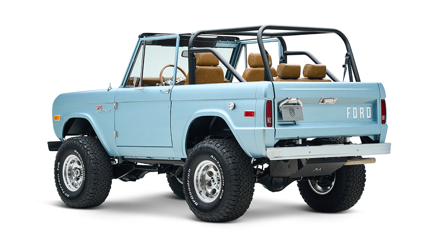 Classic Ford Bronco engine bay