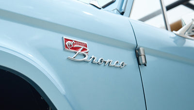 Classic Ford Bronco engine bay