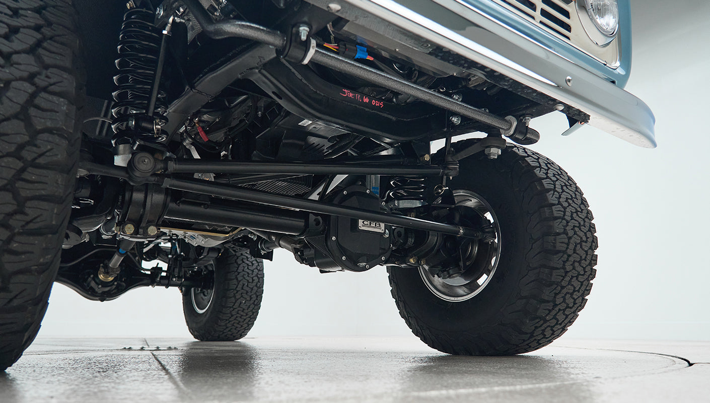 Classic Ford Bronco engine bay