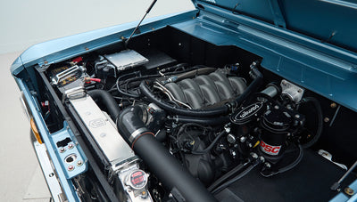 Classic Ford Bronco engine bay