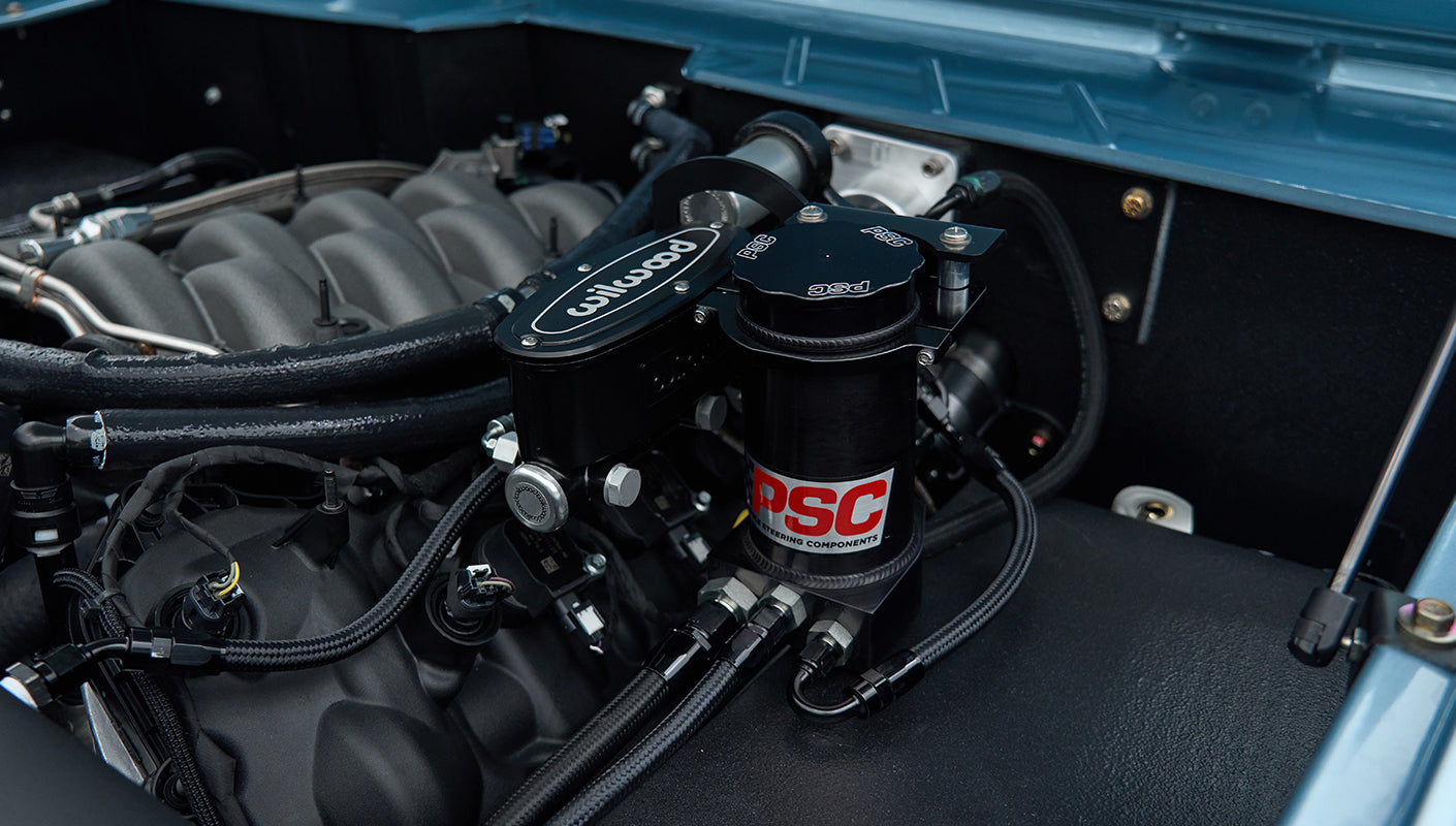 Classic Ford Bronco engine bay