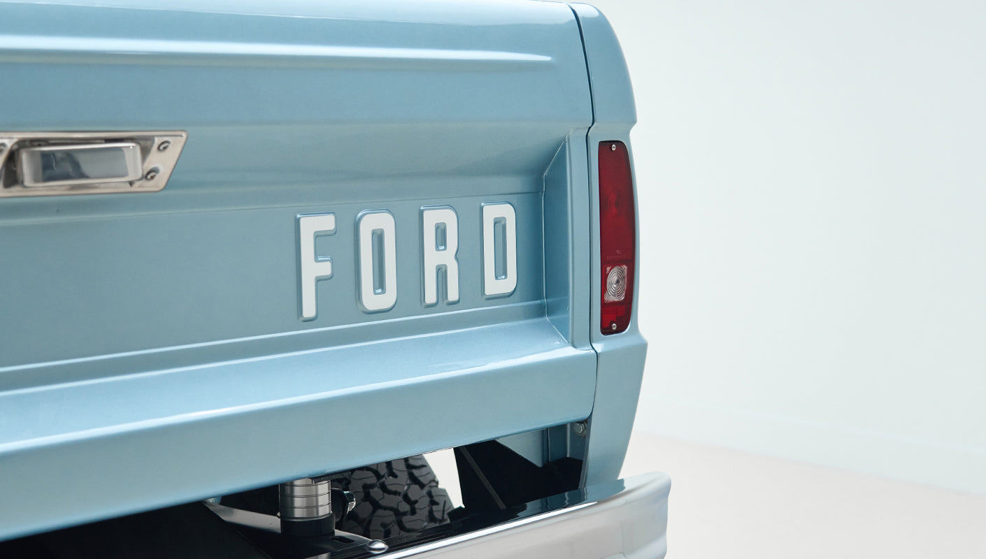 Classic Ford Bronco engine bay