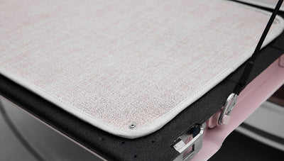 1966 Pink Classic Ford Bronco Coyote Series Roadster with White Leather Interior and Custom Pink Flooring