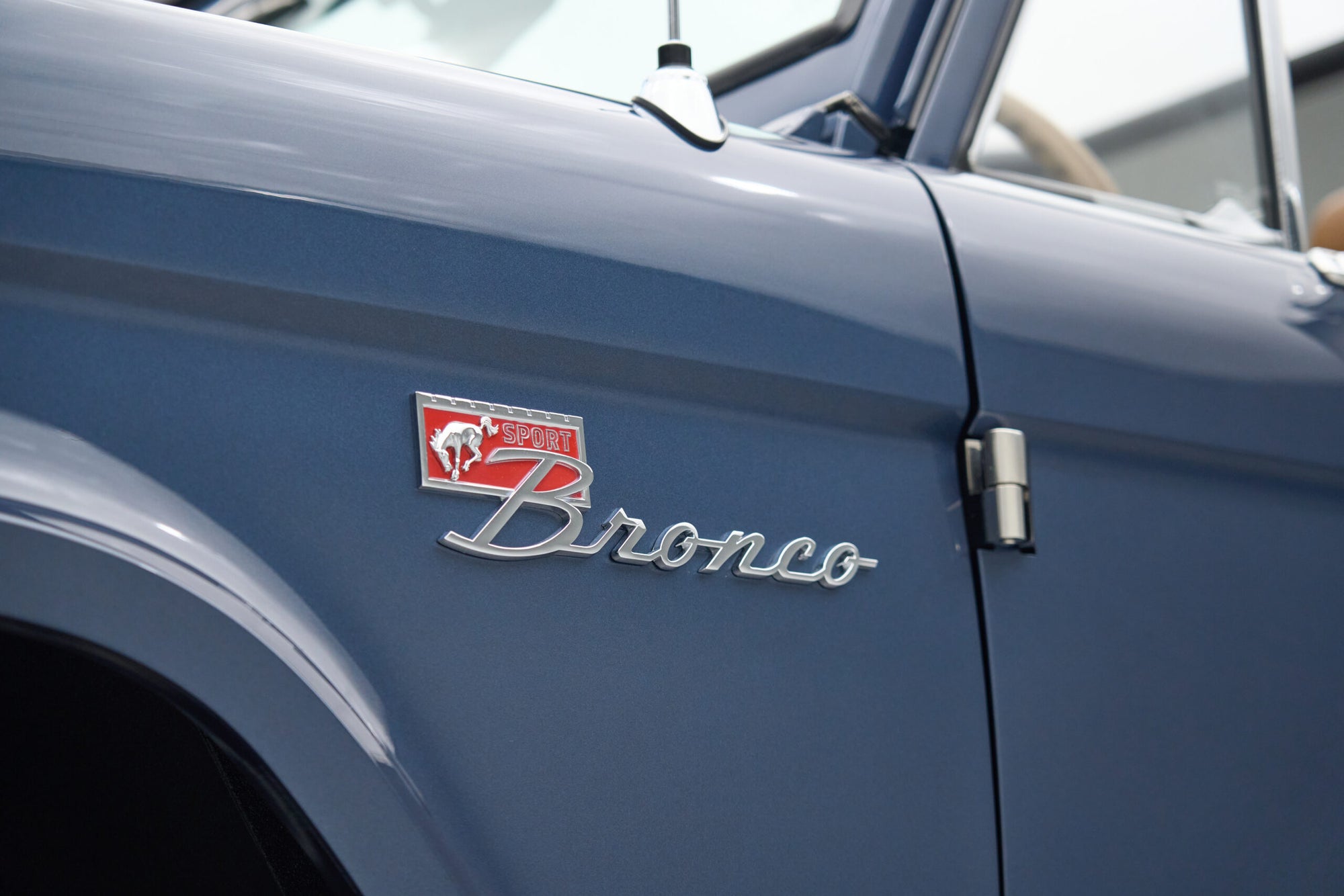 Classic Ford Bronco engine bay