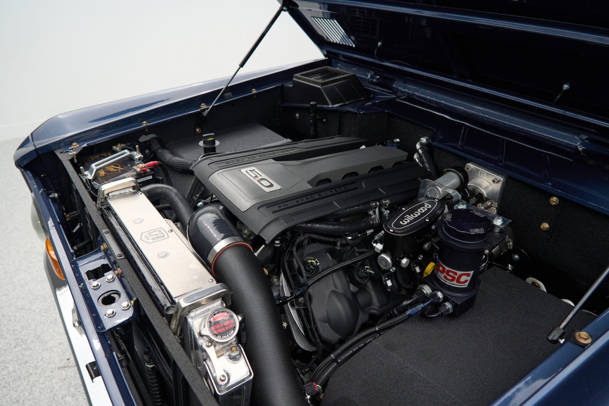 Classic Ford Bronco engine bay