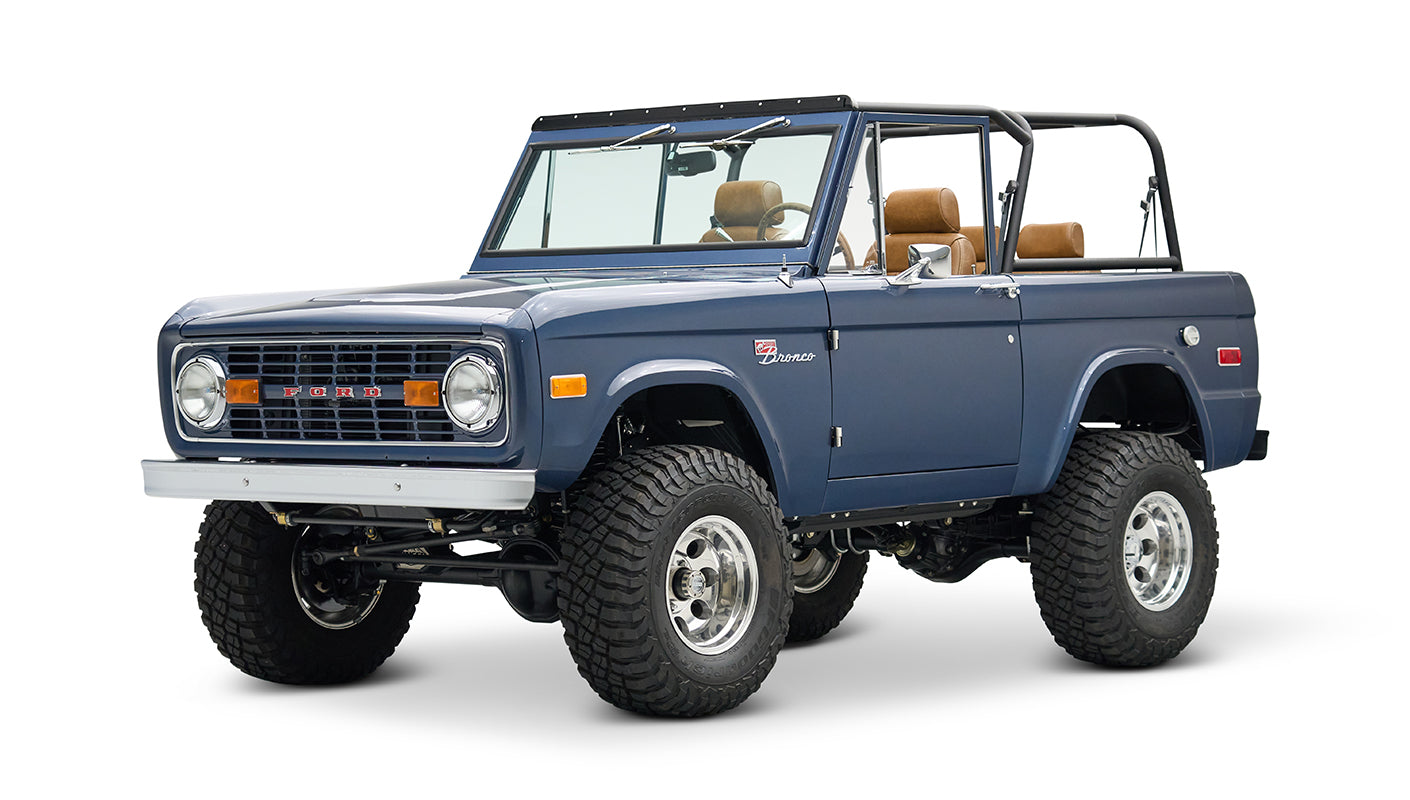 Classic Ford Bronco engine bay