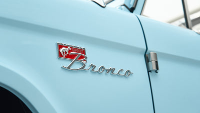 Classic Ford Bronco engine bay