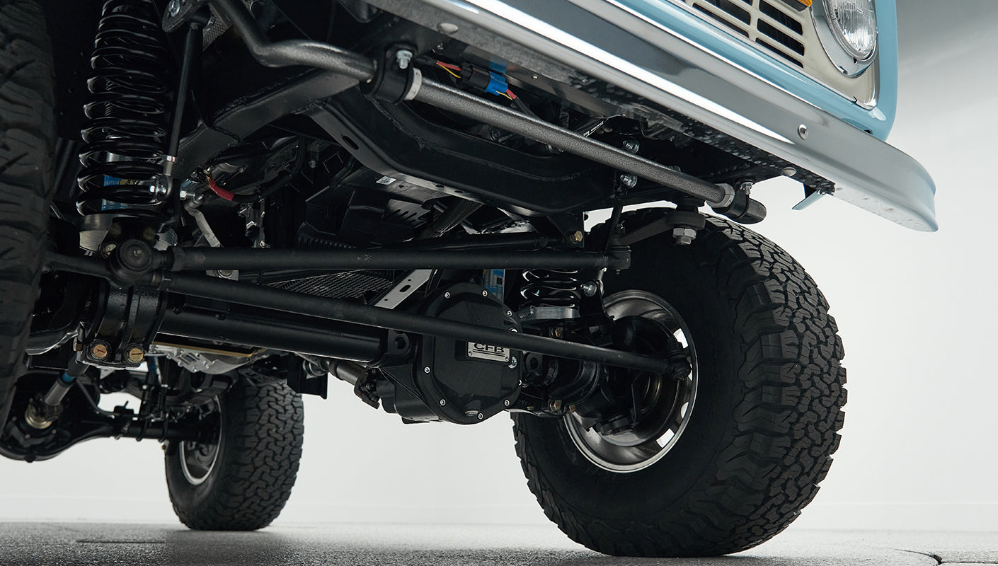 Classic Ford Bronco engine bay