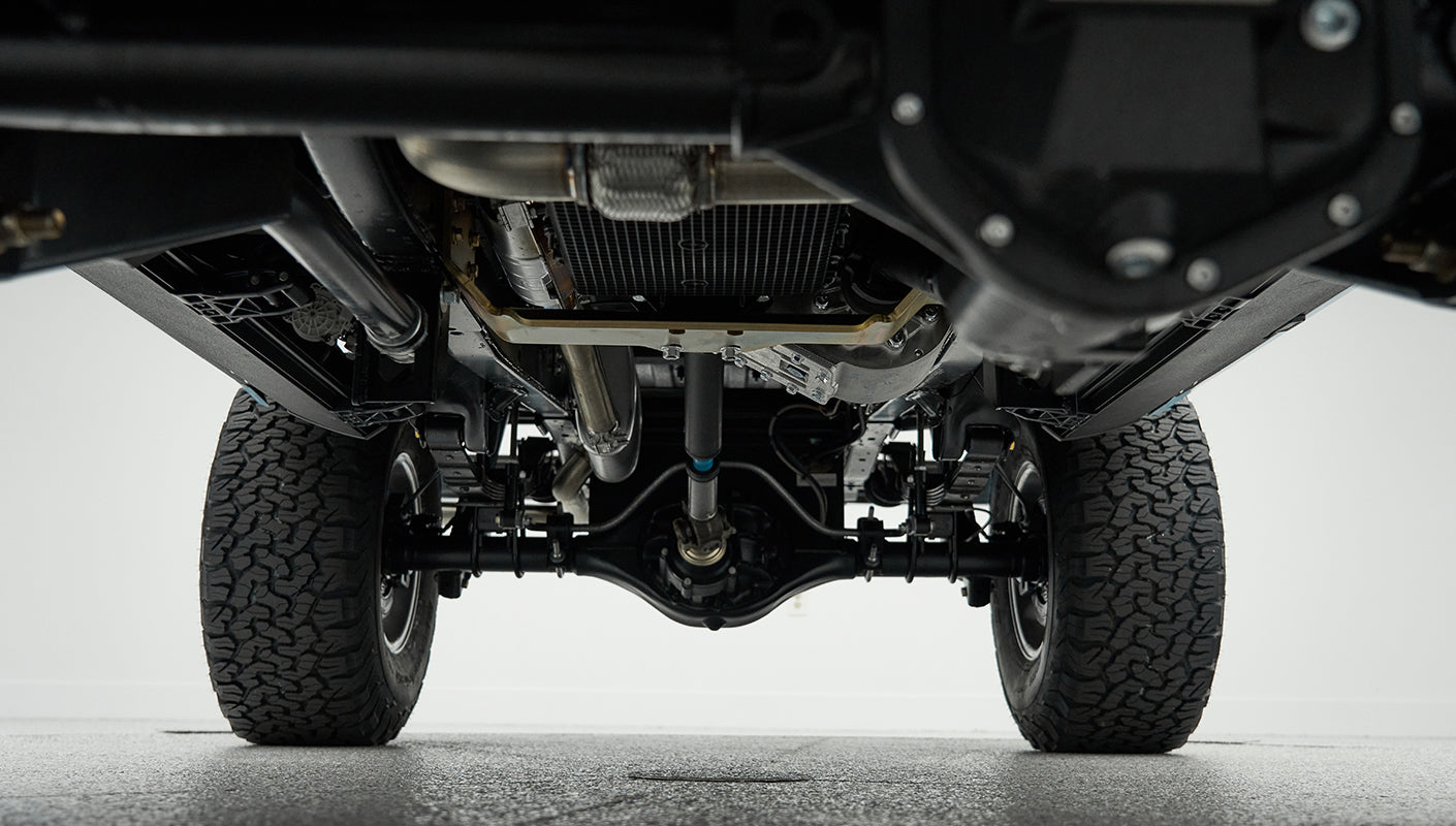 Classic Ford Bronco engine bay