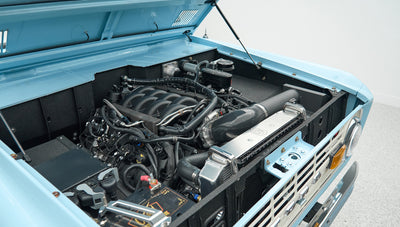 Classic Ford Bronco engine bay