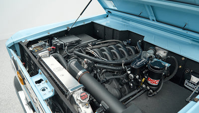 Classic Ford Bronco engine bay
