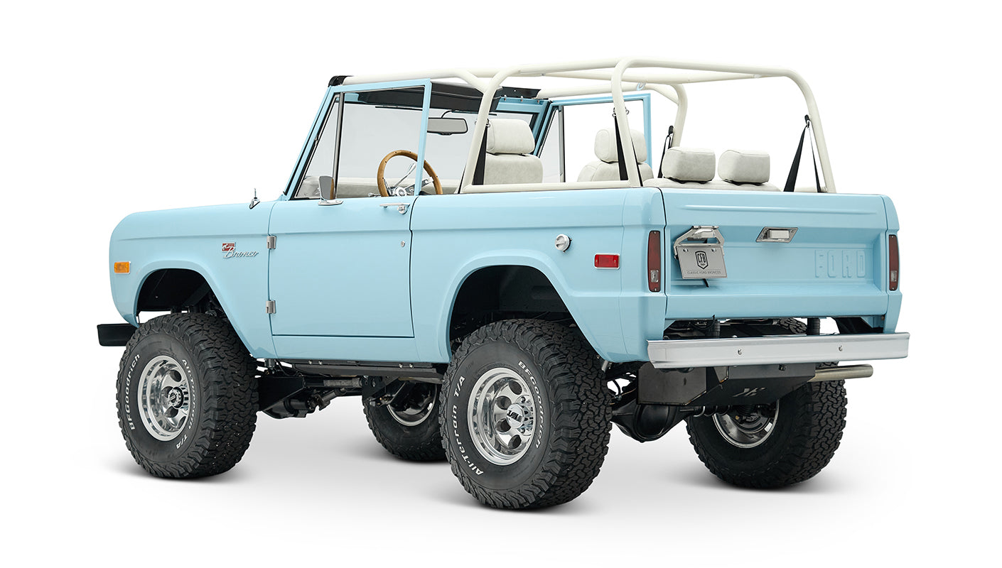 Classic Ford Bronco engine bay