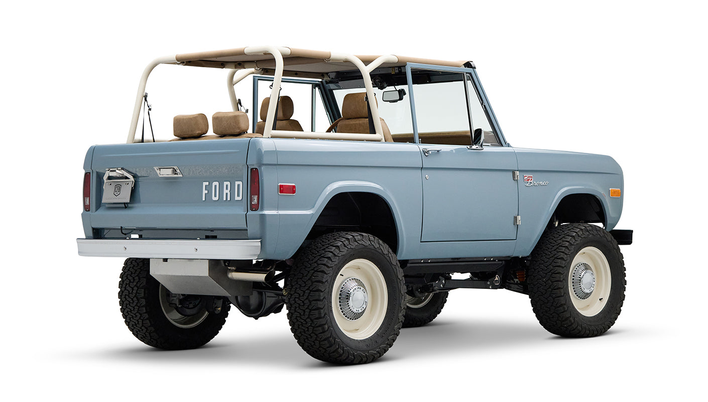 Classic Ford Bronco engine bay