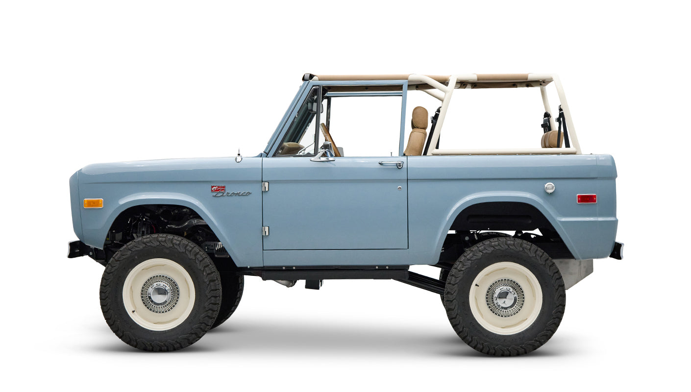 Classic Ford Bronco engine bay