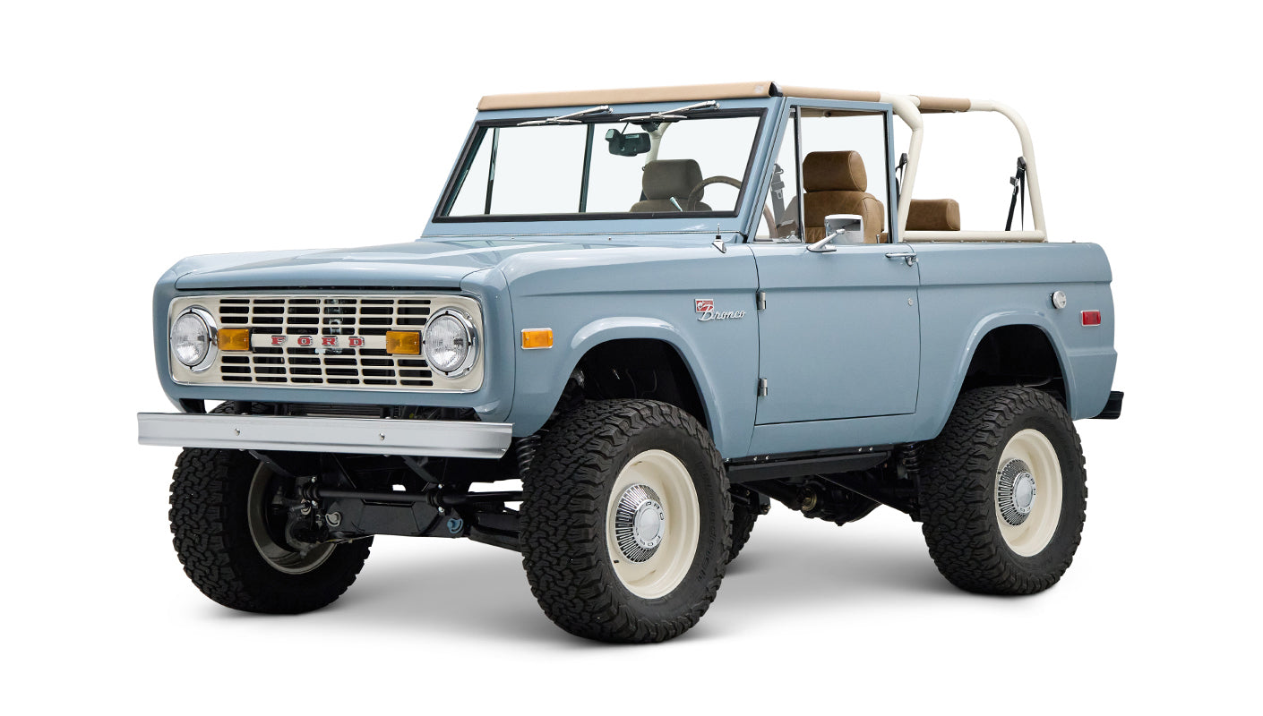 Classic Ford Bronco engine bay