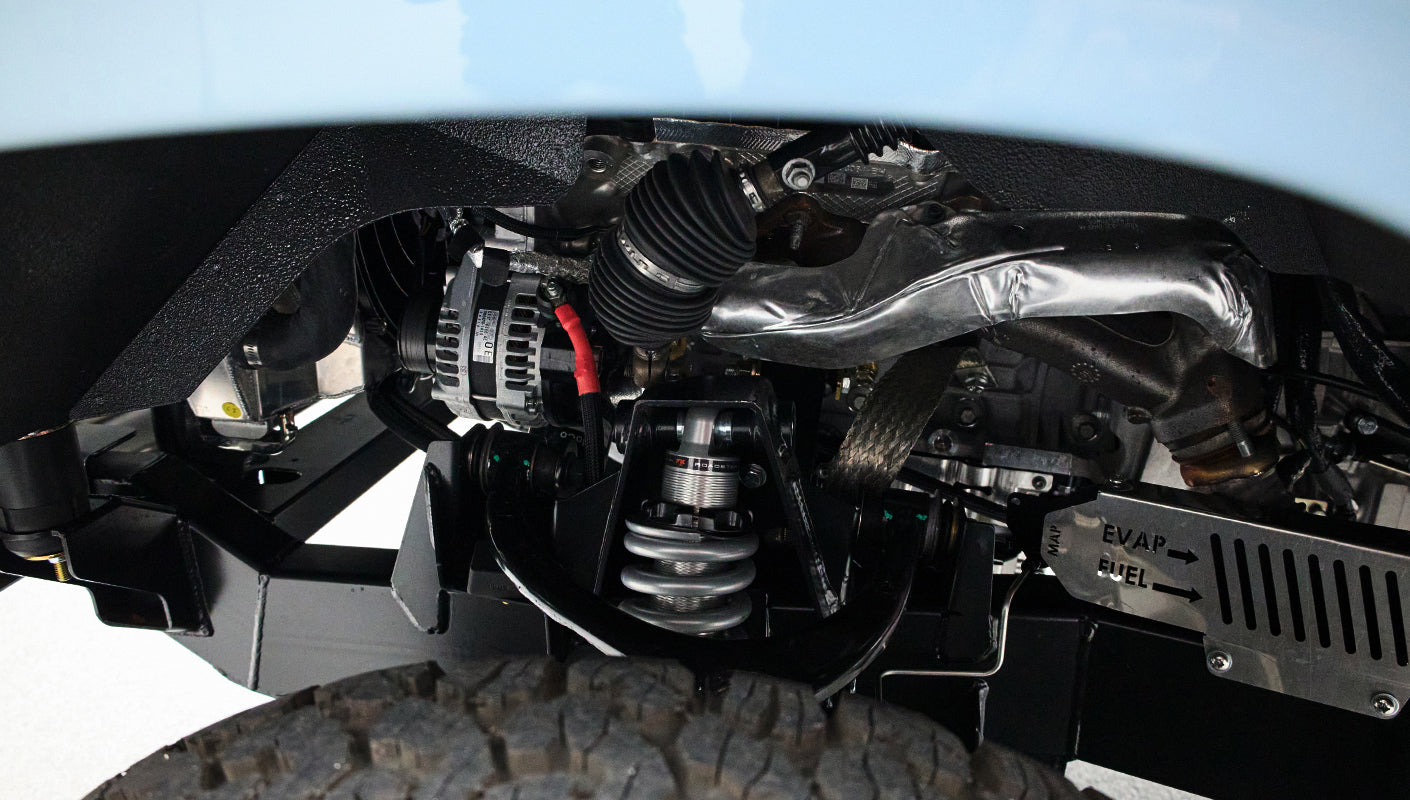 Classic Ford Bronco engine bay
