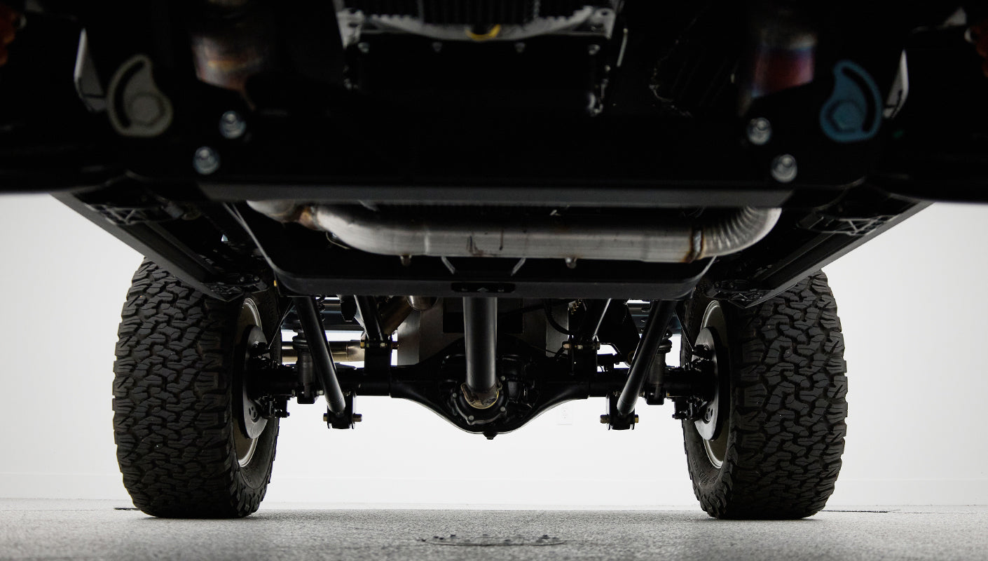 Classic Ford Bronco engine bay