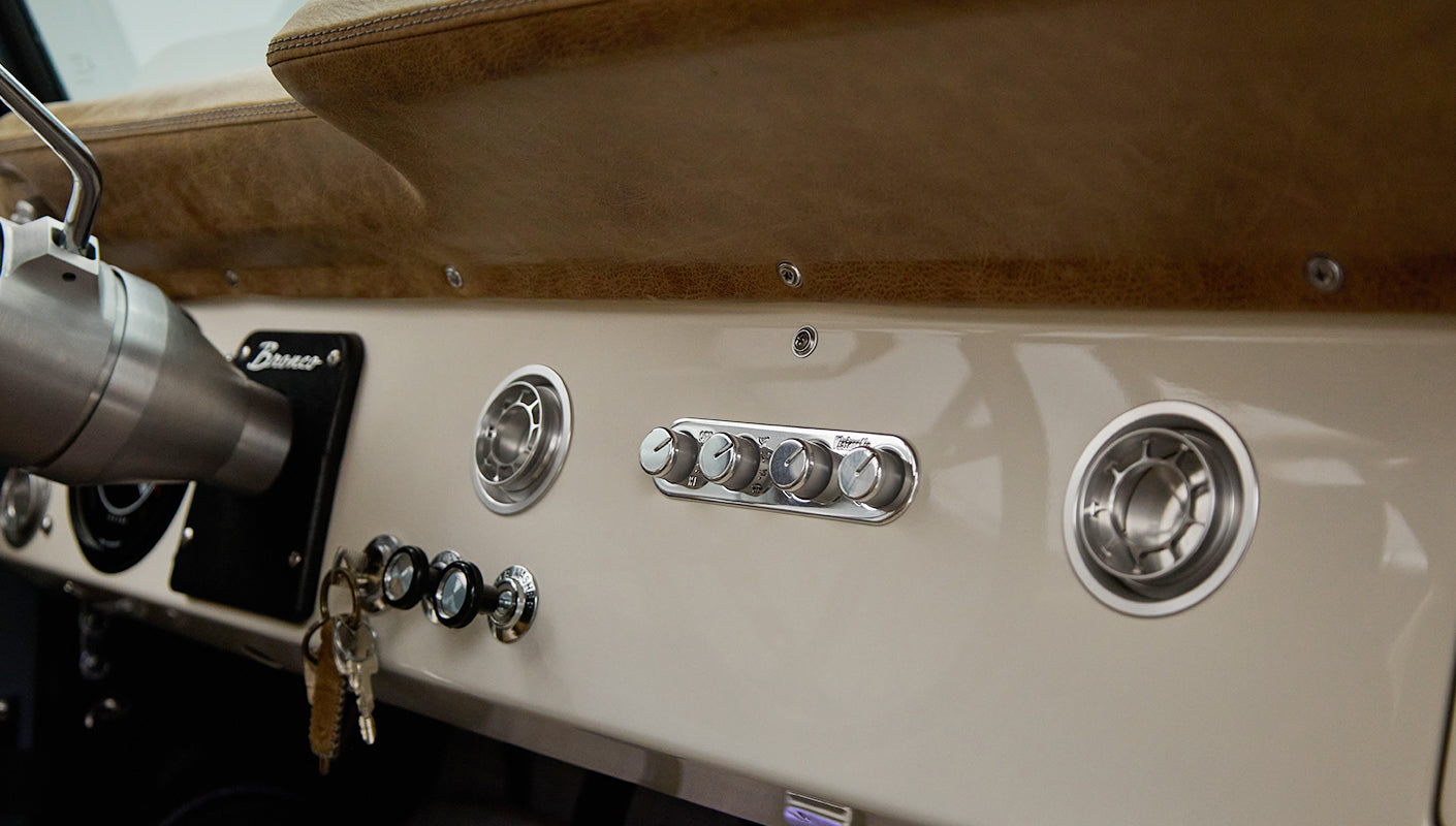 Classic Ford Bronco engine bay
