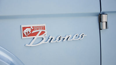 1973 brittany blue 302 series with gray leather logo