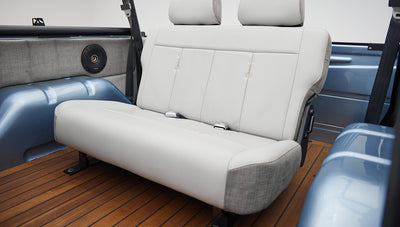 1973 brittany blue 302 series with gray leather rear seat