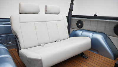 1973 brittany blue 302 series with gray leather rear seat