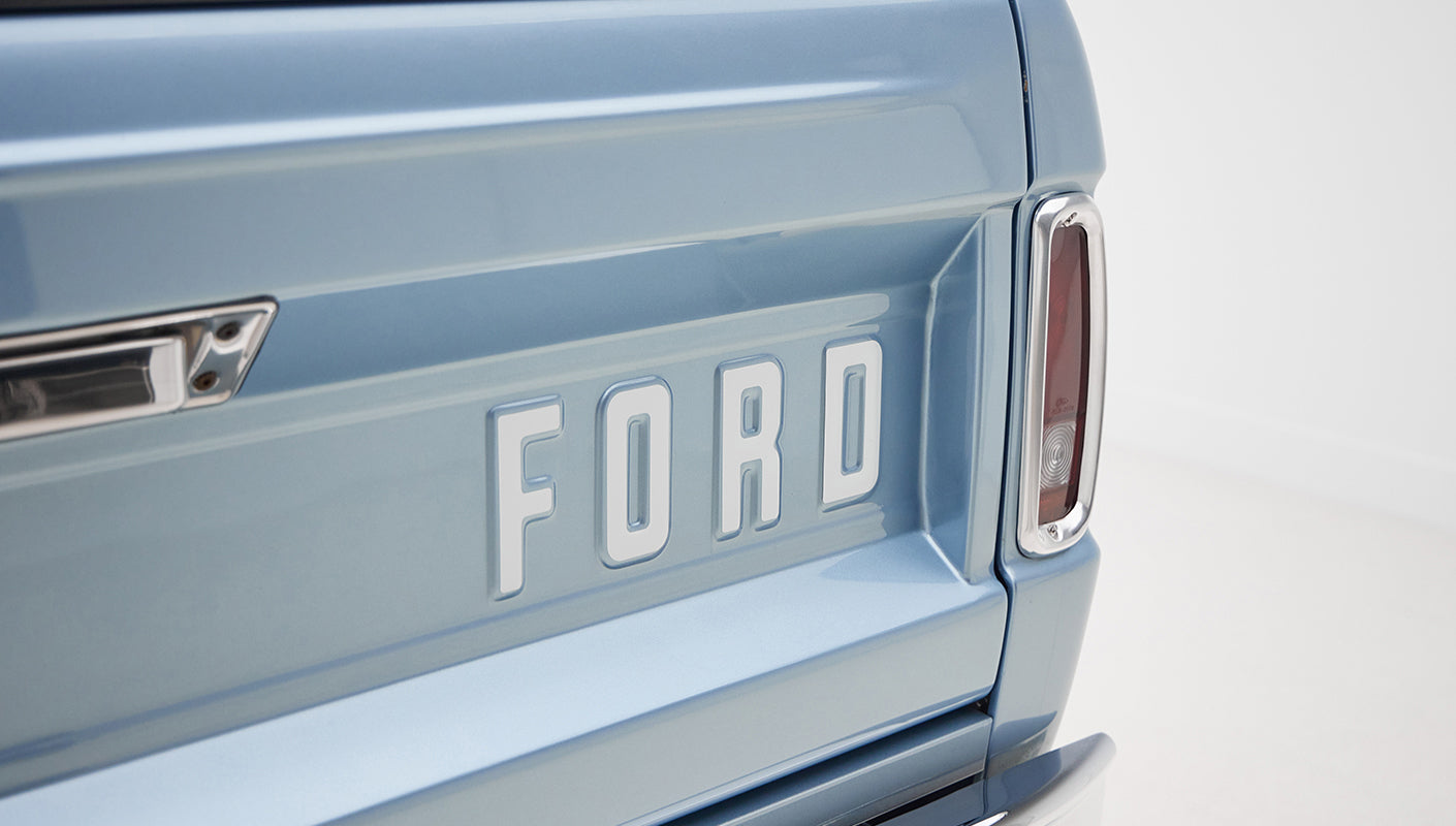 1973 brittany blue 302 series with gray leather ford logo