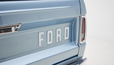 1973 brittany blue 302 series with gray leather ford logo