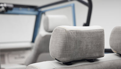 1973 brittany blue 302 series with gray leather headrests