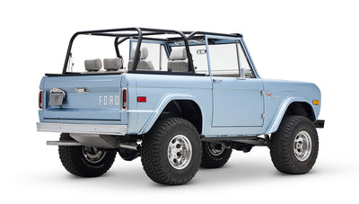 1973 brittany blue 302 series with gray leather passenger rear side