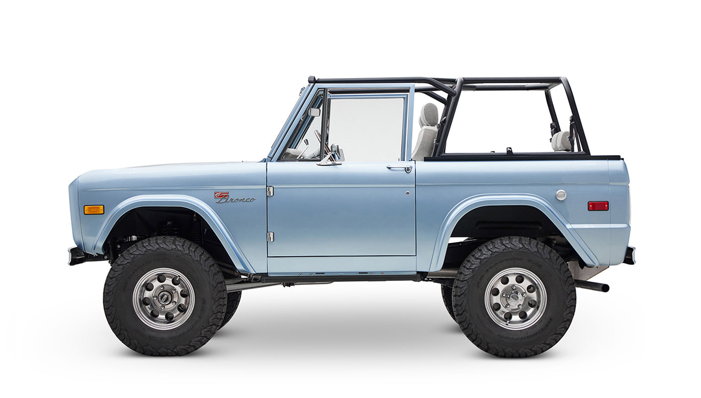 1973 brittany blue 302 series with gray leather driver side