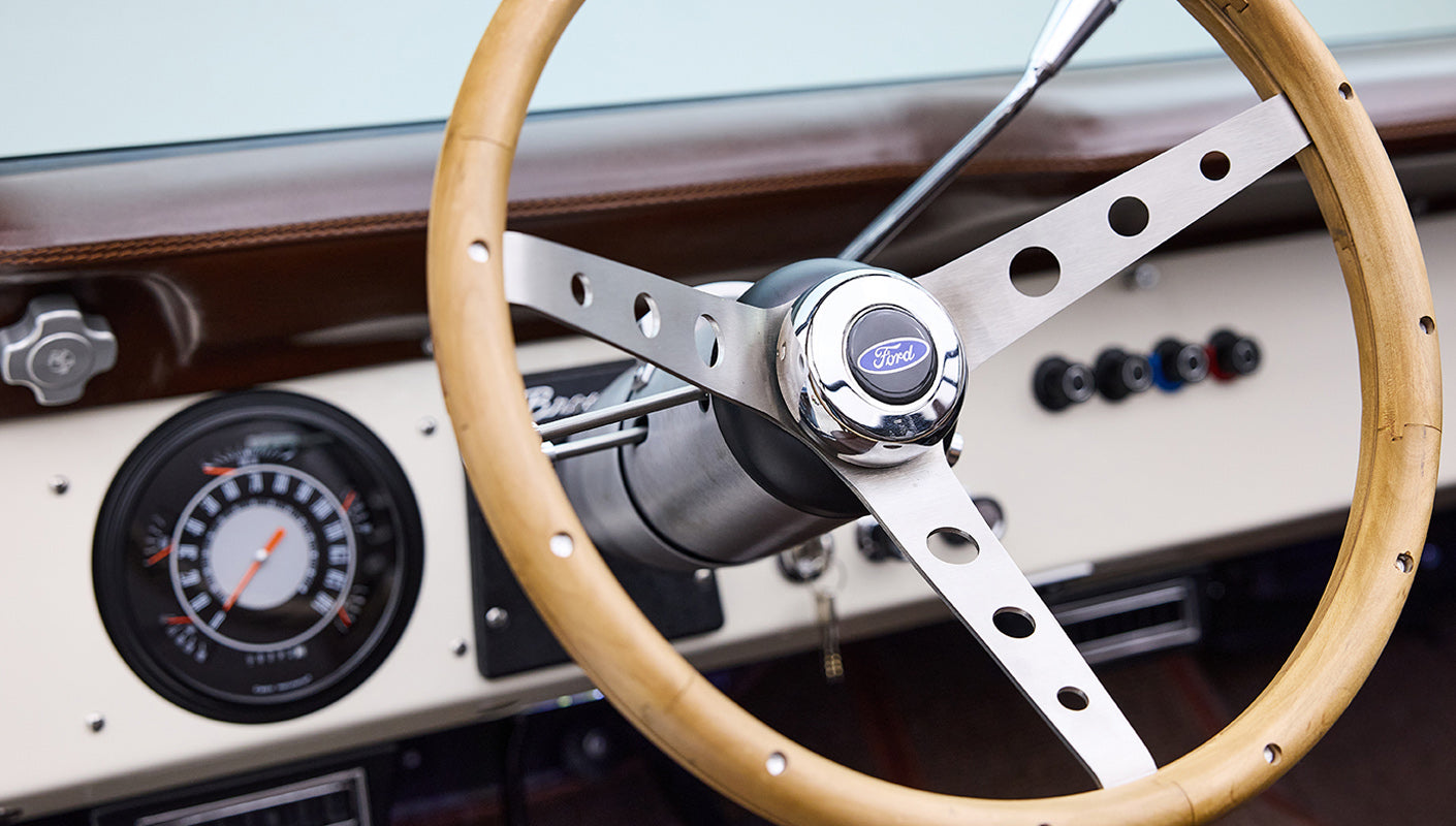 1974 Blue Classic Ford Broncos Coyote Series with custom leather interior, custom carpet and family roll cage