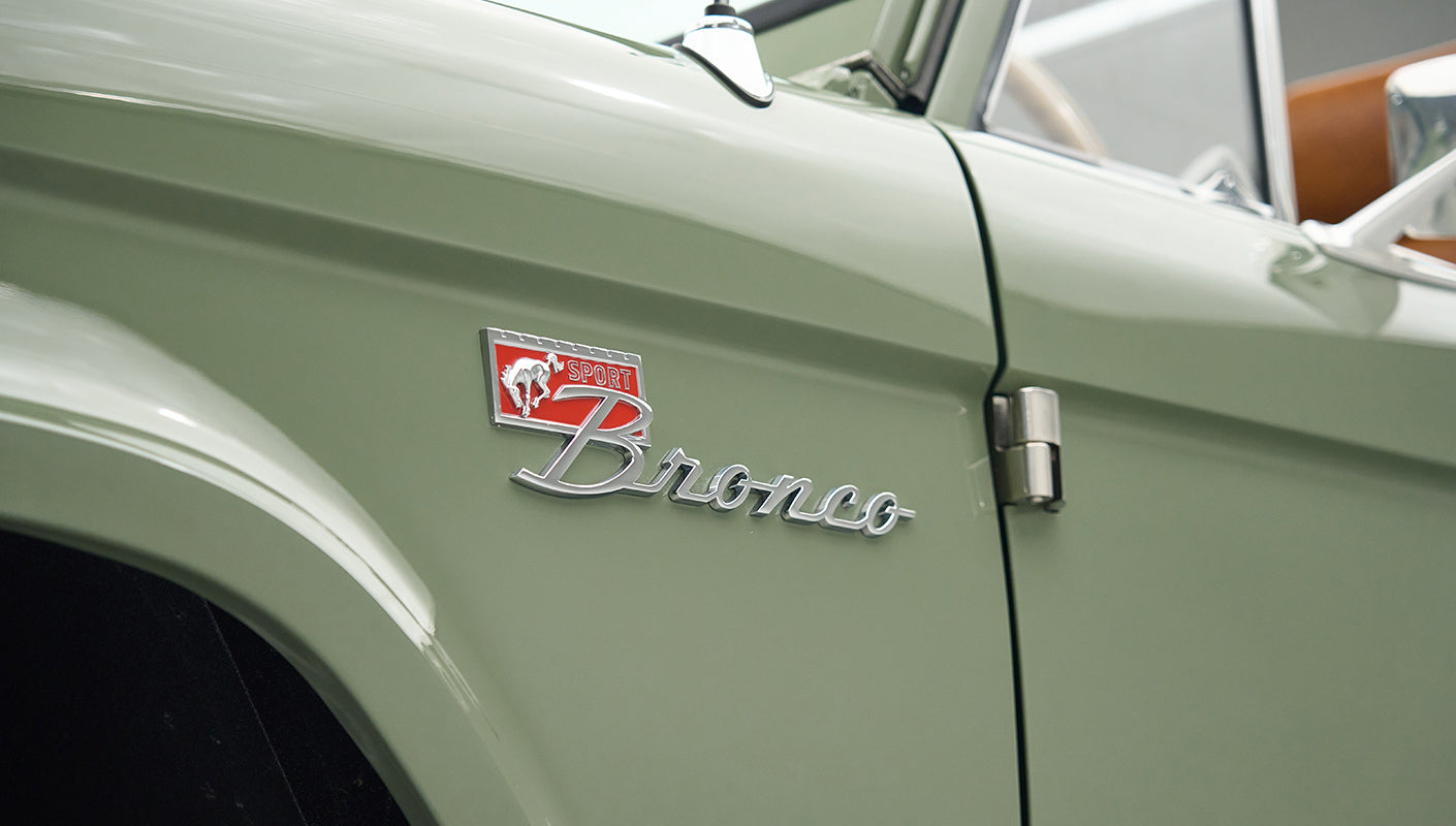 Classic Ford Bronco engine bay