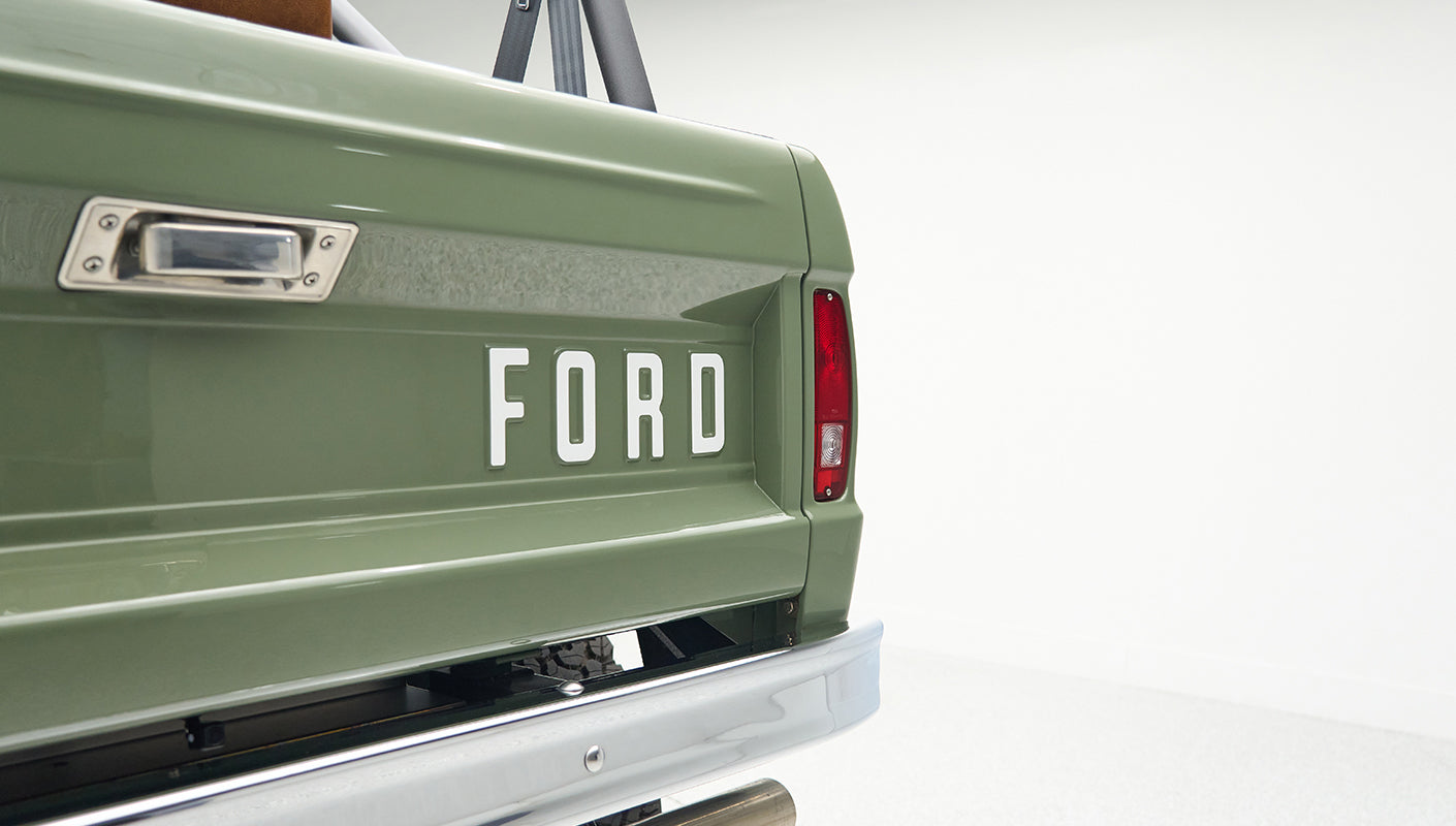 Classic Ford Bronco engine bay