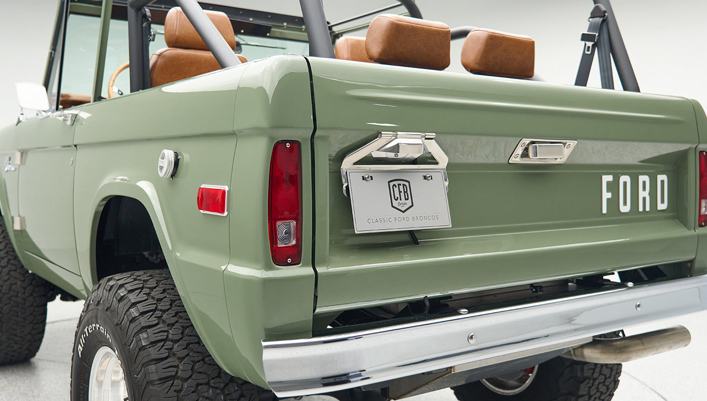 Classic Ford Bronco engine bay