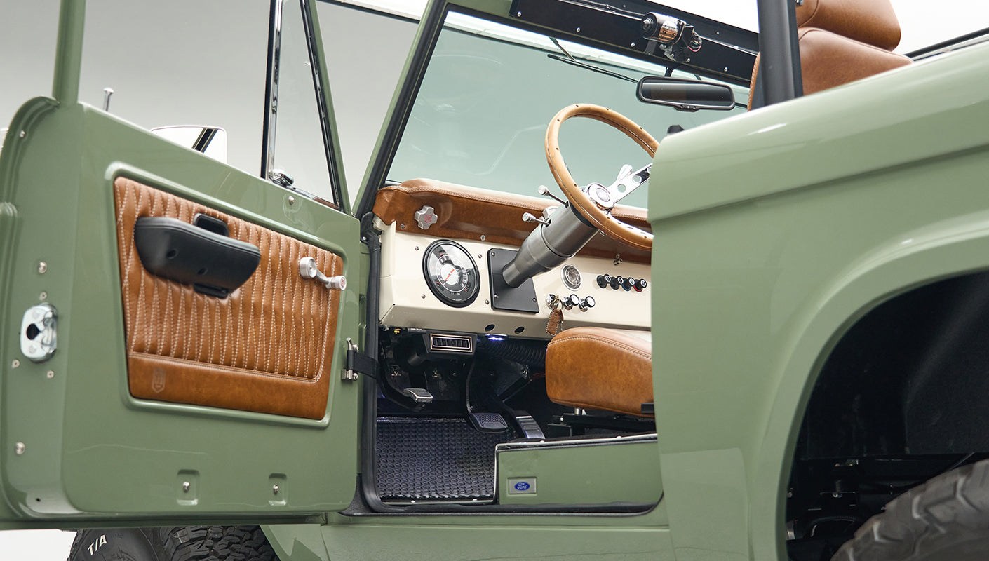 Classic Ford Bronco engine bay