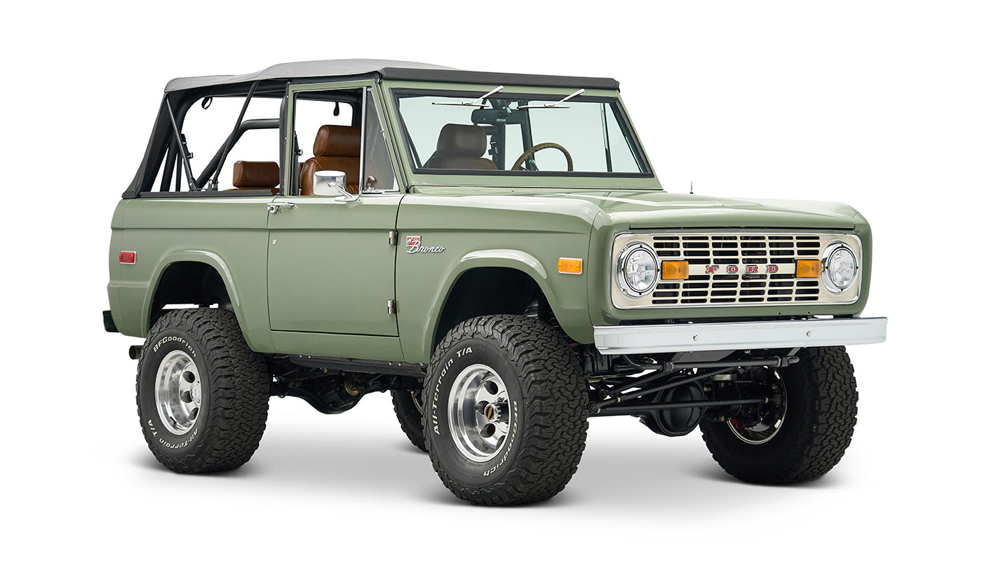Classic Ford Bronco engine bay