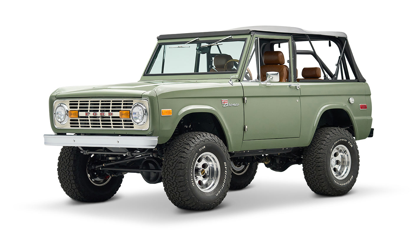 Classic Ford Bronco engine bay