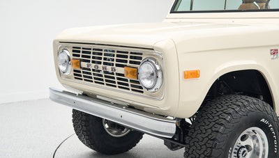 Classic Ford Bronco engine bay