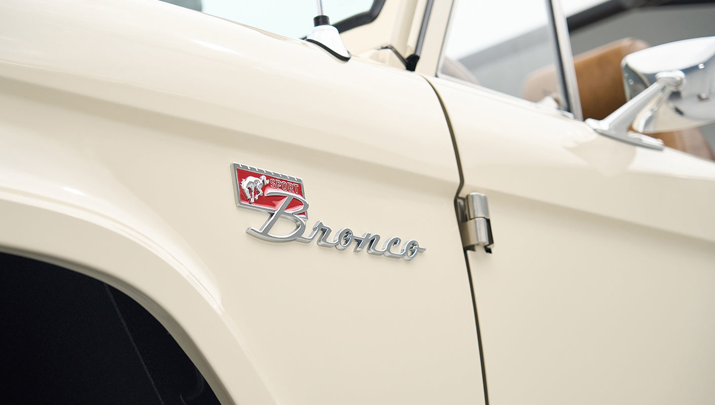 Classic Ford Bronco engine bay