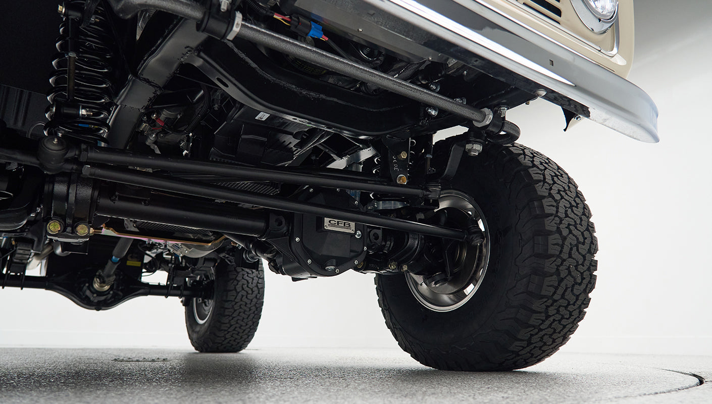 Classic Ford Bronco engine bay