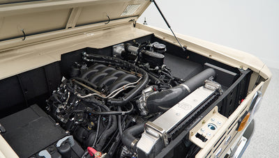 Classic Ford Bronco engine bay