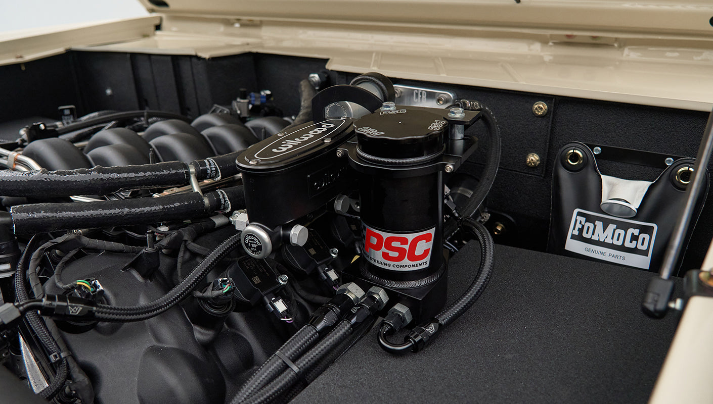 Classic Ford Bronco engine bay