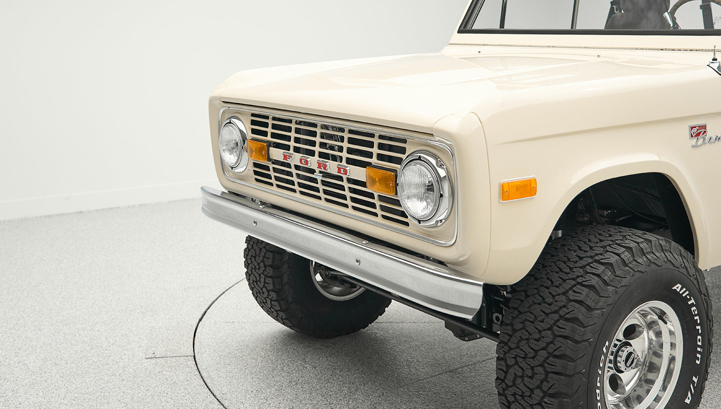 Classic Ford Bronco engine bay