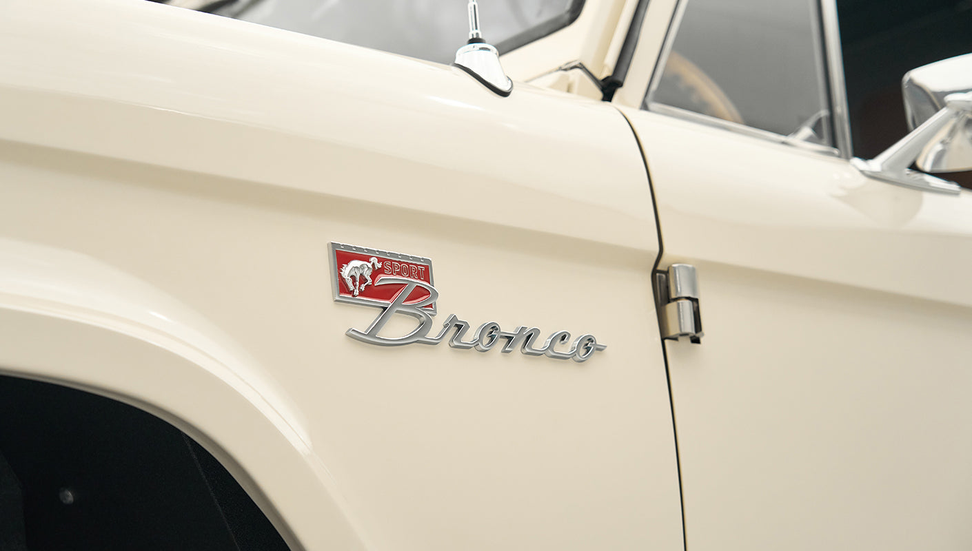 Classic Ford Bronco engine bay