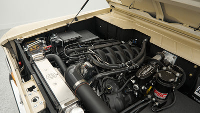 Classic Ford Bronco engine bay