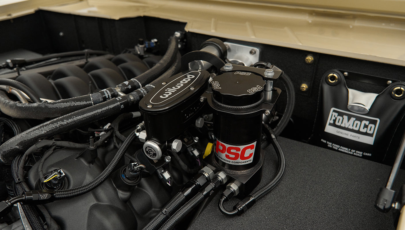 Classic Ford Bronco engine bay